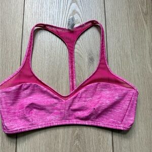 LuluLemon reversible Pink/ white Sports Bra